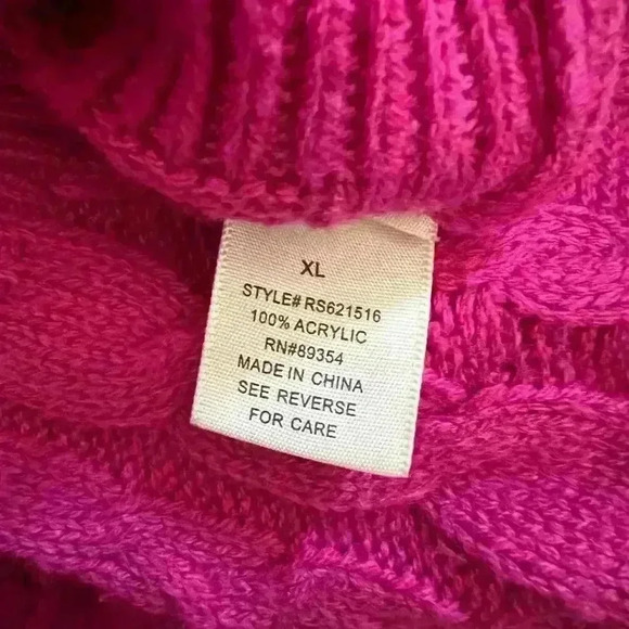 Juniors No Comment knit sweater - Picture 3 of 4